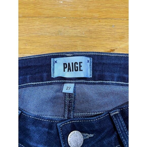 Paige Jeans Womens Size 27 Verdugo Ankle Blue Mid Rise Stretch Denim USA Casual - Picture 3 of 8